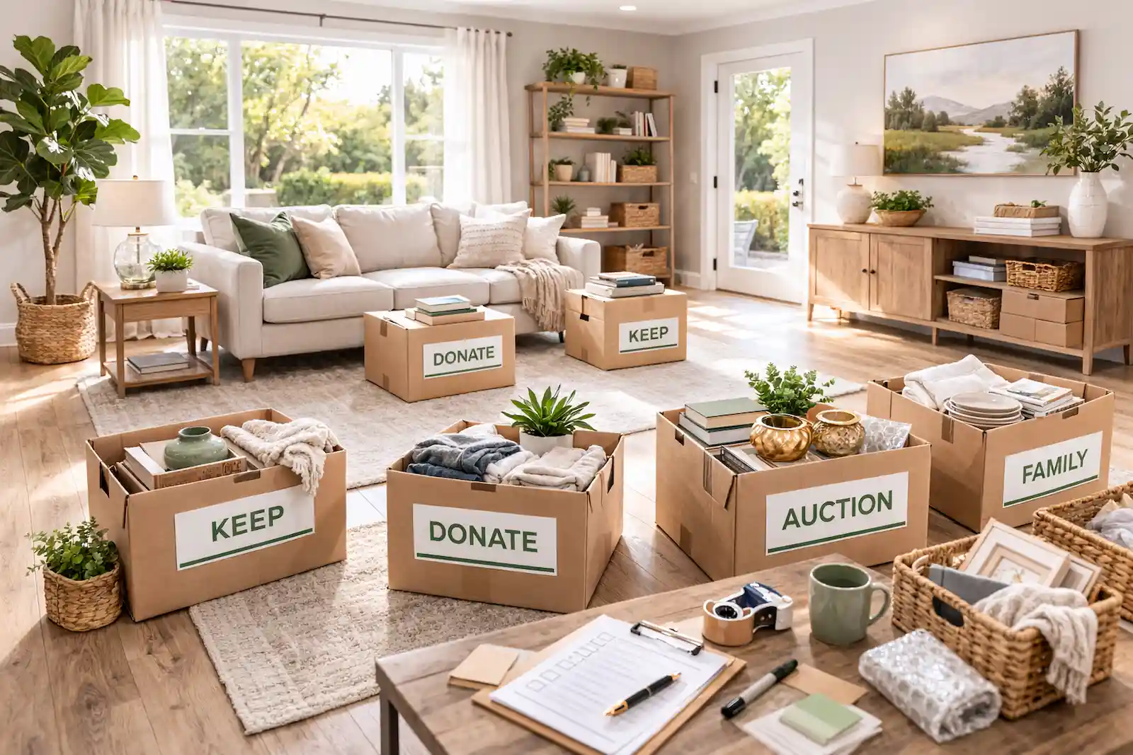 Get Started Home Services team helping with a downsizing and estate transition