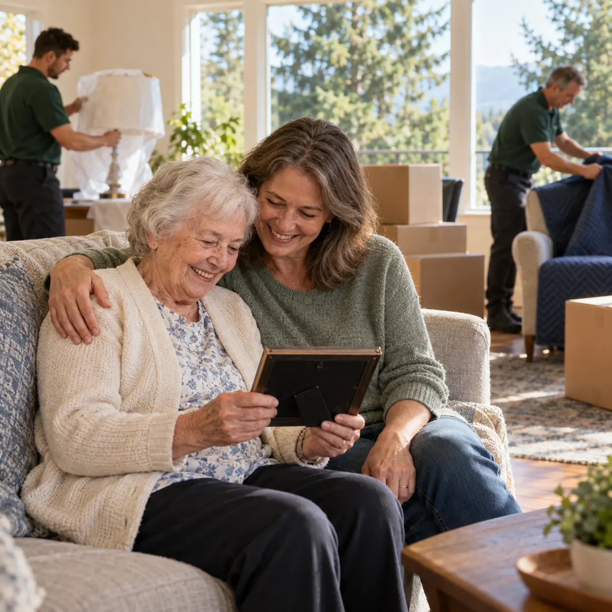 Get Started Home Services helping a senior and their family move in Surrey, BC